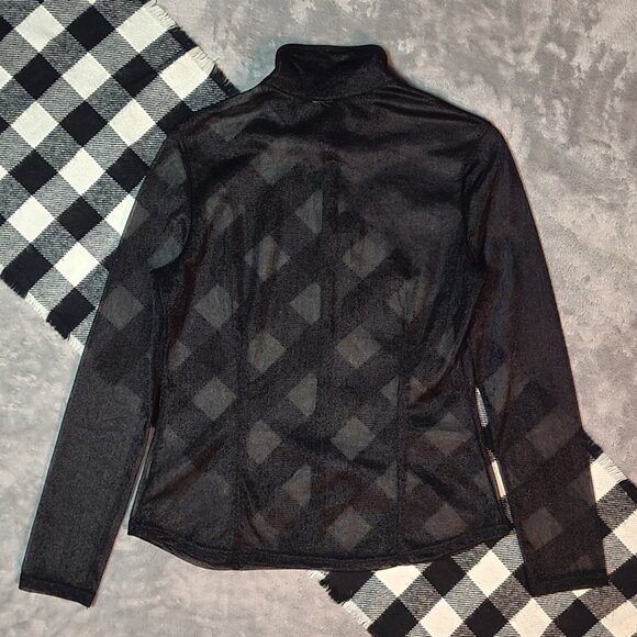 M Elegant Black Sheer Women's Top - Picture 2 of 2